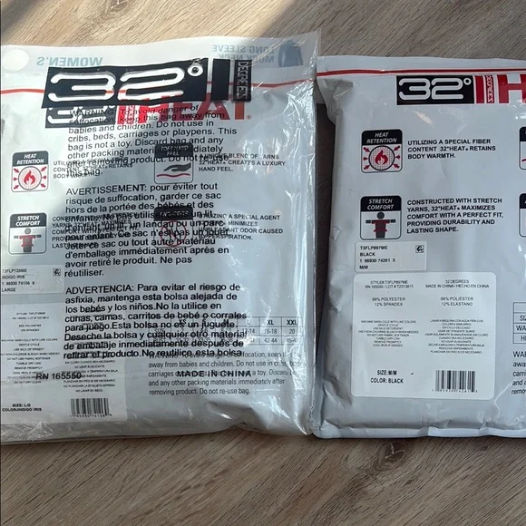 32 Degrees Women's Cozy Heat Fleece Set - Black - Picture 2 of 2